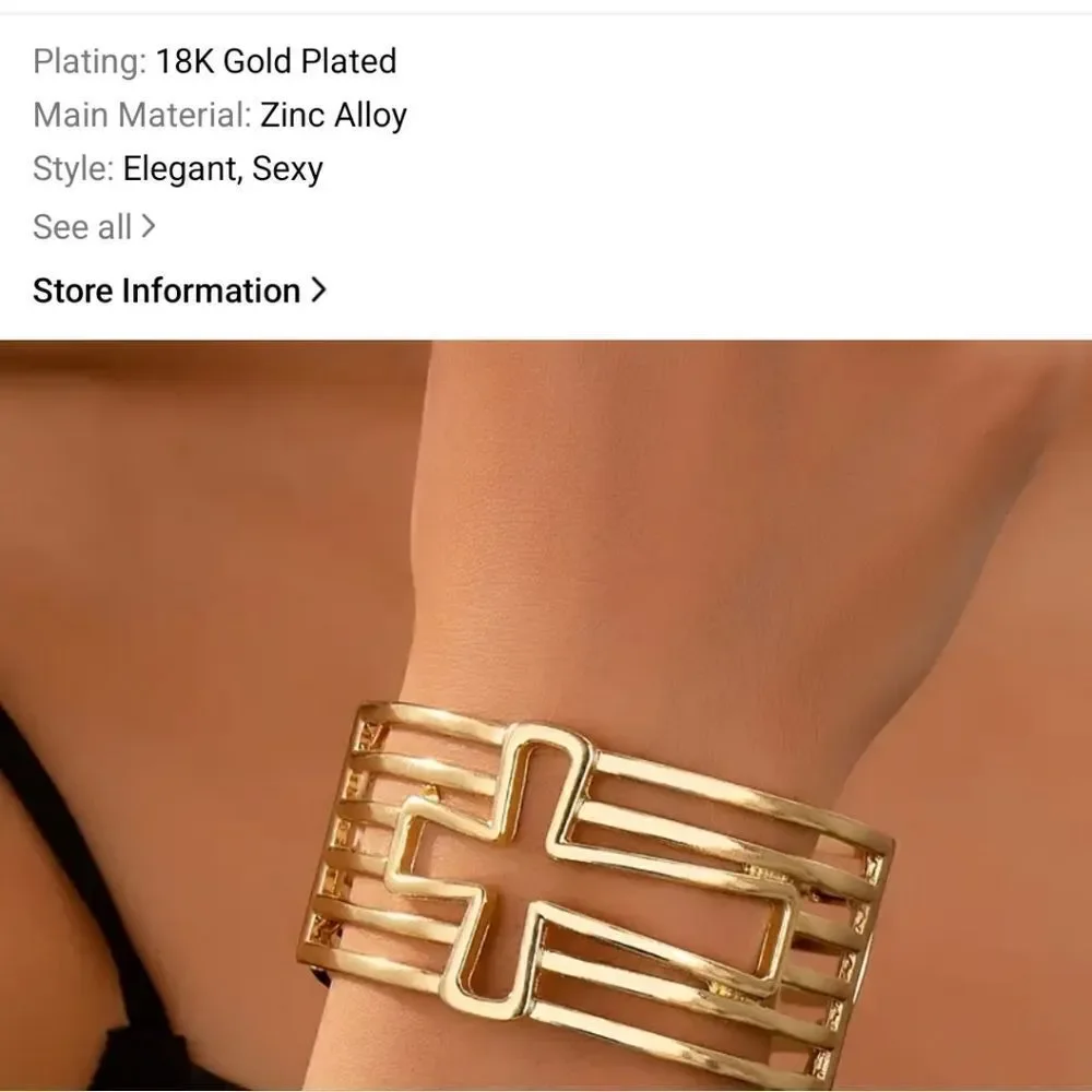 Cross stretch bracelet